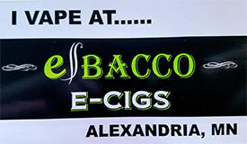 eBacco Vape Store, Alexandria, Minnesota