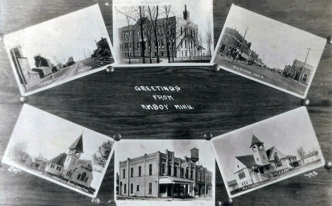 Multiple scenes, Amboy, Minnesota, 1920