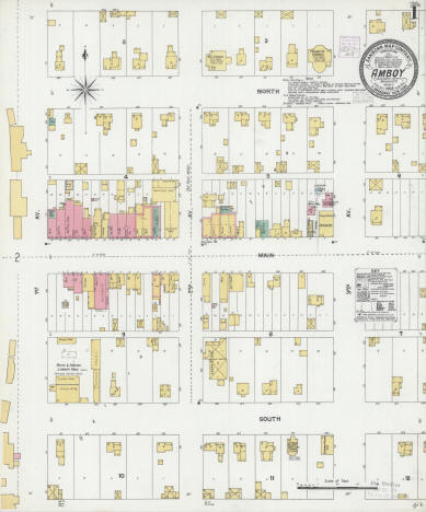 Sanborn Fire Insurance Map from Amboy, Blue Earth County, Minnesota, 1905