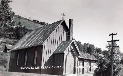 Emanuel Lutheran Church, Brownsville, Minnesota, 1950s