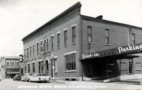 Sprague State Bank, Caledonia Minnesota, 1950s