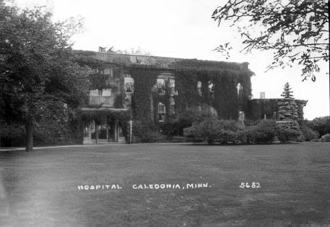 Hospital, Caledonia Minnesota, 1952