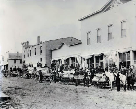 Kingston Street looking north, Caledonia Minnesota, 1903