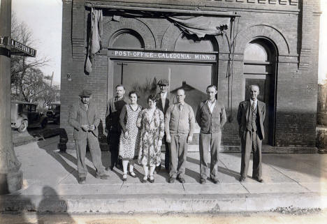 Post Office, Caledonia Minnesota, 1925