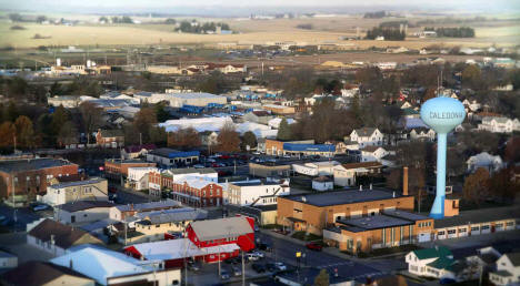 Aerial view, Caledonia, Minnesota, 2023