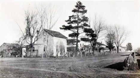 Farmstead labeled "The Old Grapevine", Hokah, Minnesota, 1910
