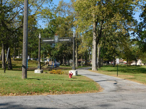 Hokah City Park and World War I Memorial, Hokah, Minnesota, 2024