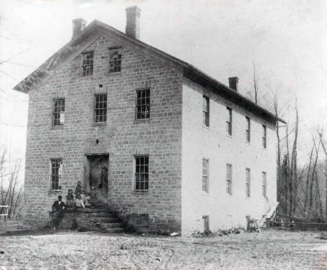 Toledo Woolen Mill on Pine Creek, La Crescent Minnesota, 1890s 