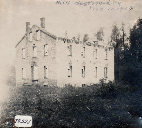 Toledo Woolen Mill on Pine Creek, La Crescent Minnesota, 1903 