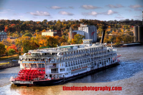 American Queen riverboat at Red Wing, Minnesota, 2018