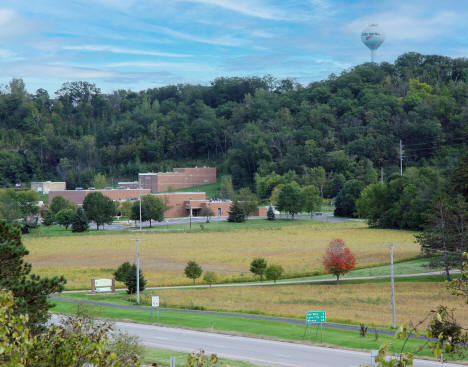 Burnside Elementary School on U.S. Highway 61, Red Wing, Minnesota, 2015