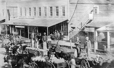 Friedriech & Kempe on the south side of Main Street between Bush & Plum Streets, Red Wing, Minnesota, 1860