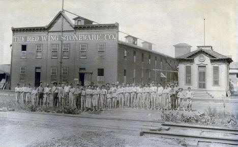 Red Wing Stoneware Company and employees, Red Wing Minnesota, 1894
