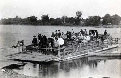 Ferry on the Mississippi River, Red Wing Minnesota, 1890