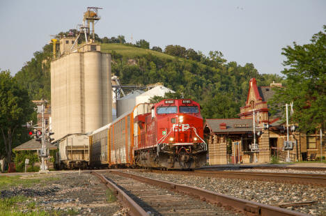 Canadian Pacific Train in Downtown Red Wing, Minnesota, 2021