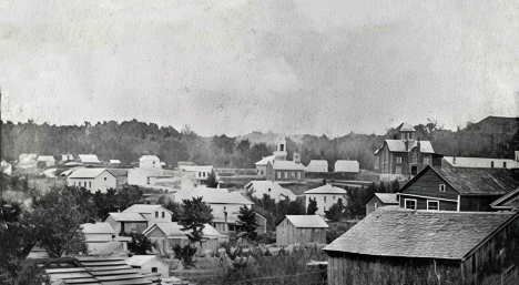 General view of Red Wing, Minnesota, 1860s