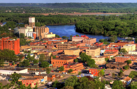 View of Red Wing, Minnesota, from Memorial Park, 2017