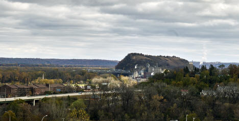 Birds-eye view, Red Wing, Minnesota, 2019